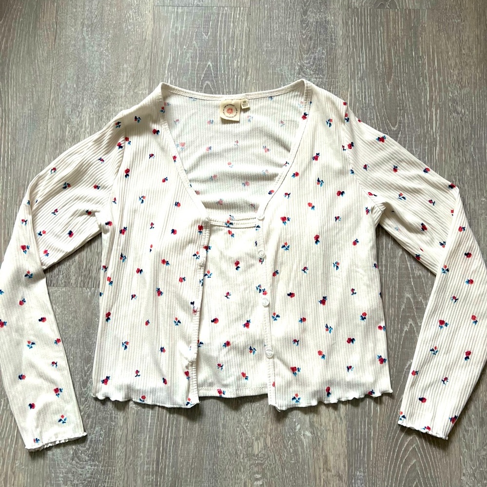 Adorable cardigan and tank set